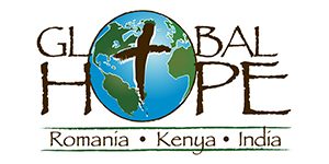 Global Hope logo: Romania, Kenya, India